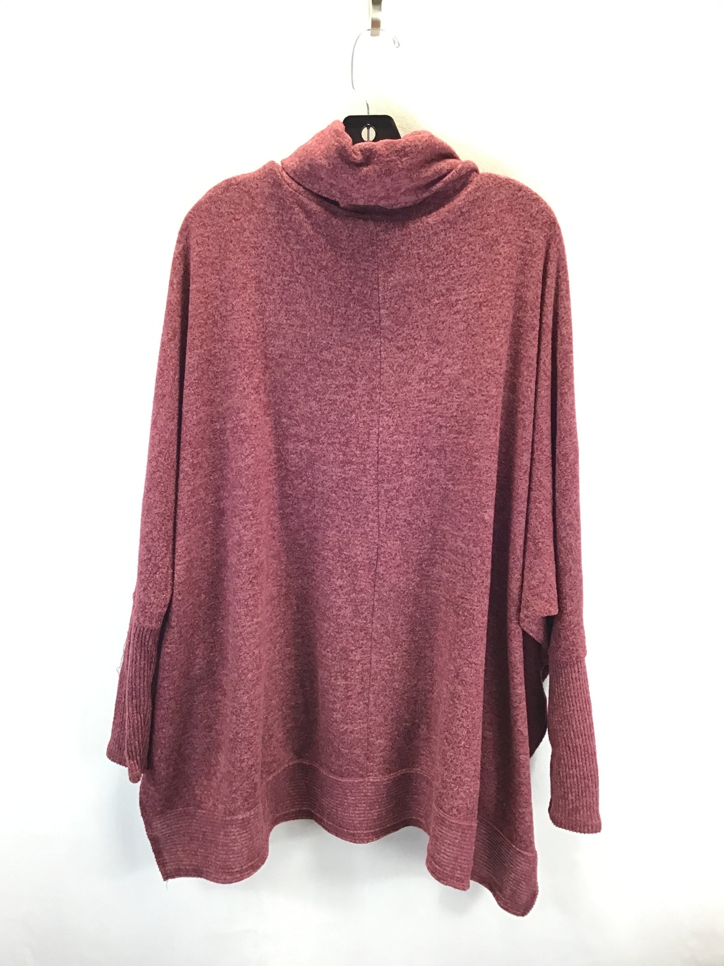 Sweater By Zenana Outfitters In Red, Size: 1x