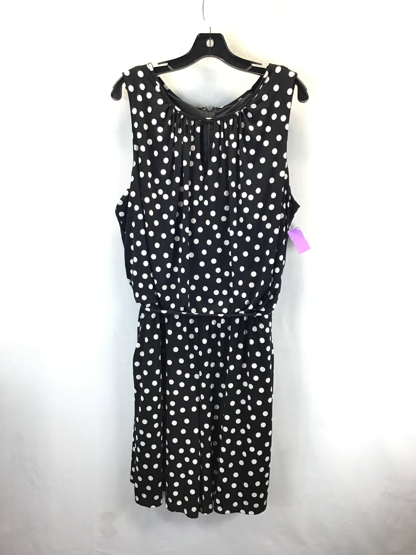 Dress Casual Short By London Times In Polkadot Pattern, Size: 20