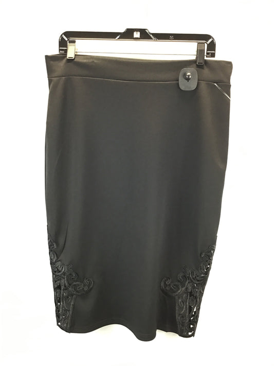 Skirt Mini & Short By Fashion To Figure In Black, Size: 2x