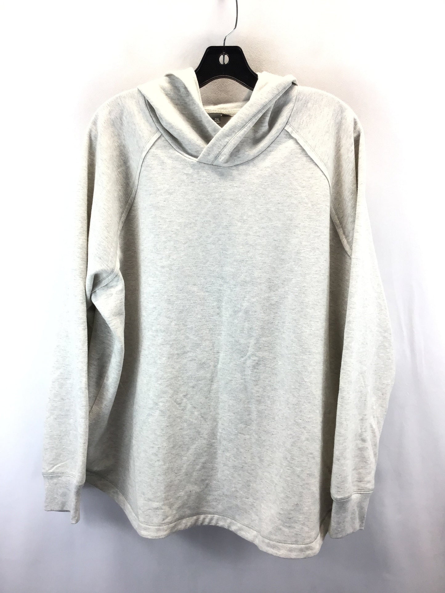 Sweatshirt Hoodie By Eddie Bauer In Grey, Size: 2x