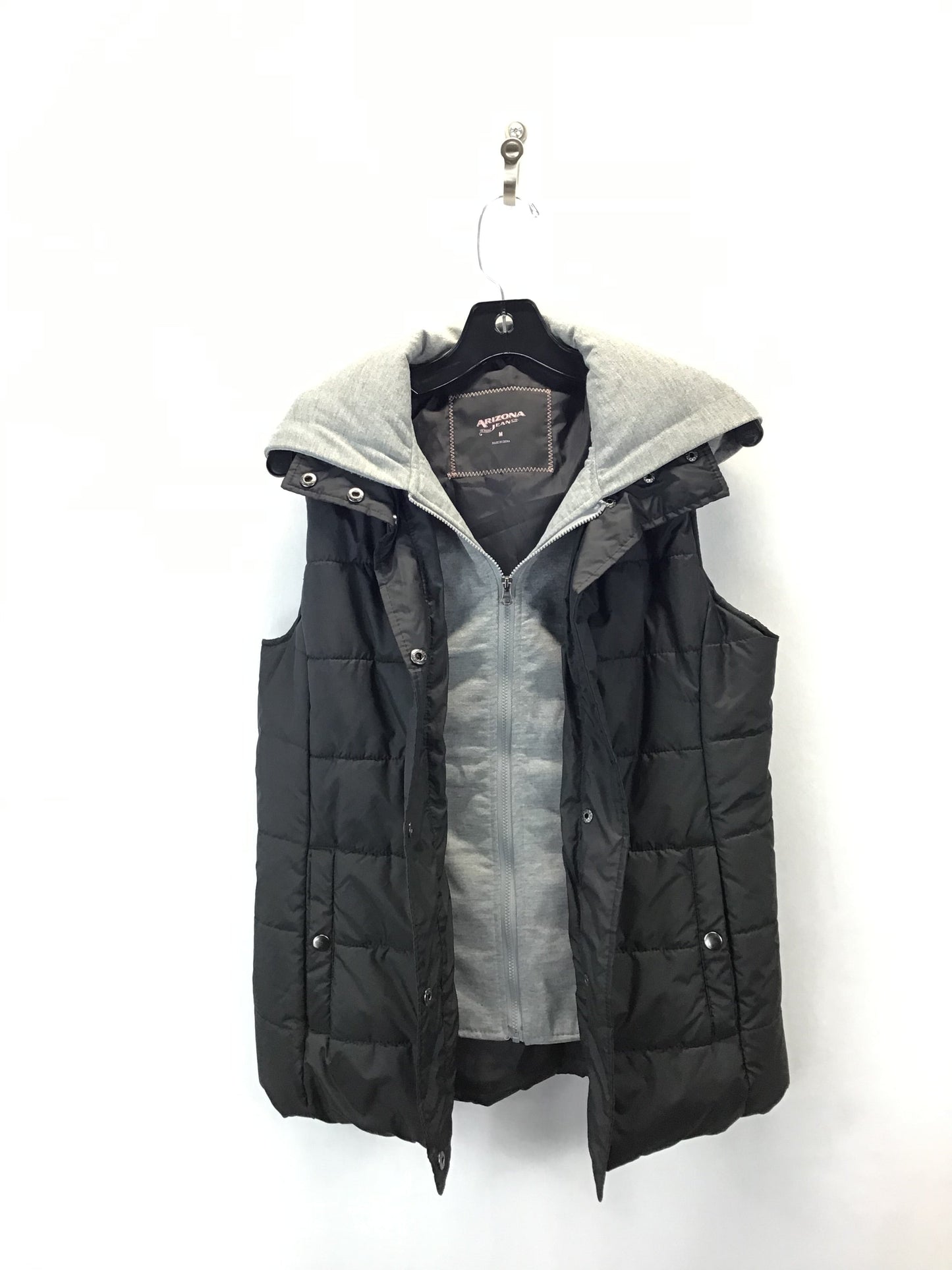 Vest Puffer & Quilted By Arizona In Black, Size: M