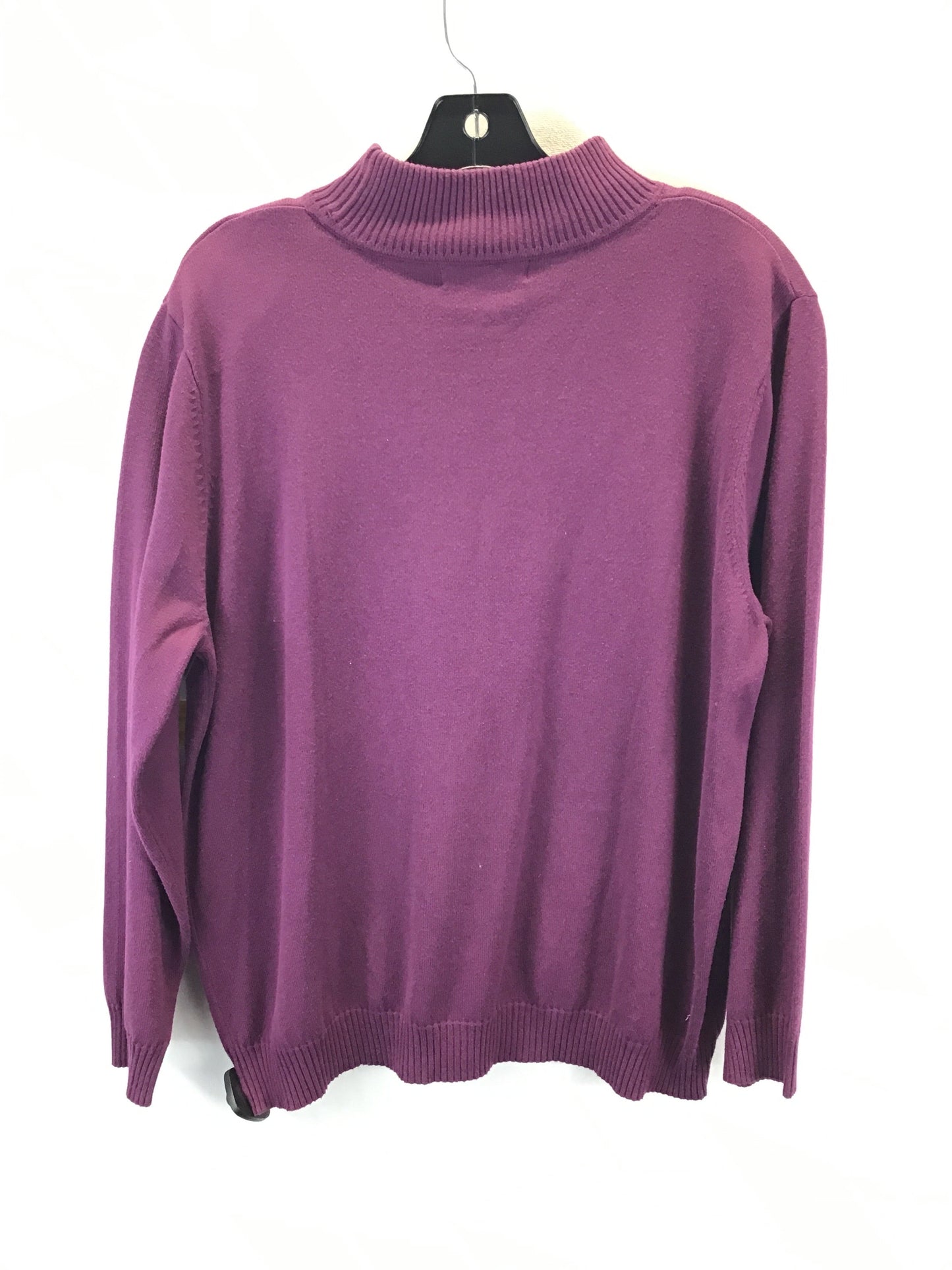 Sweater By Dressbarn In Plum, Size: Xl