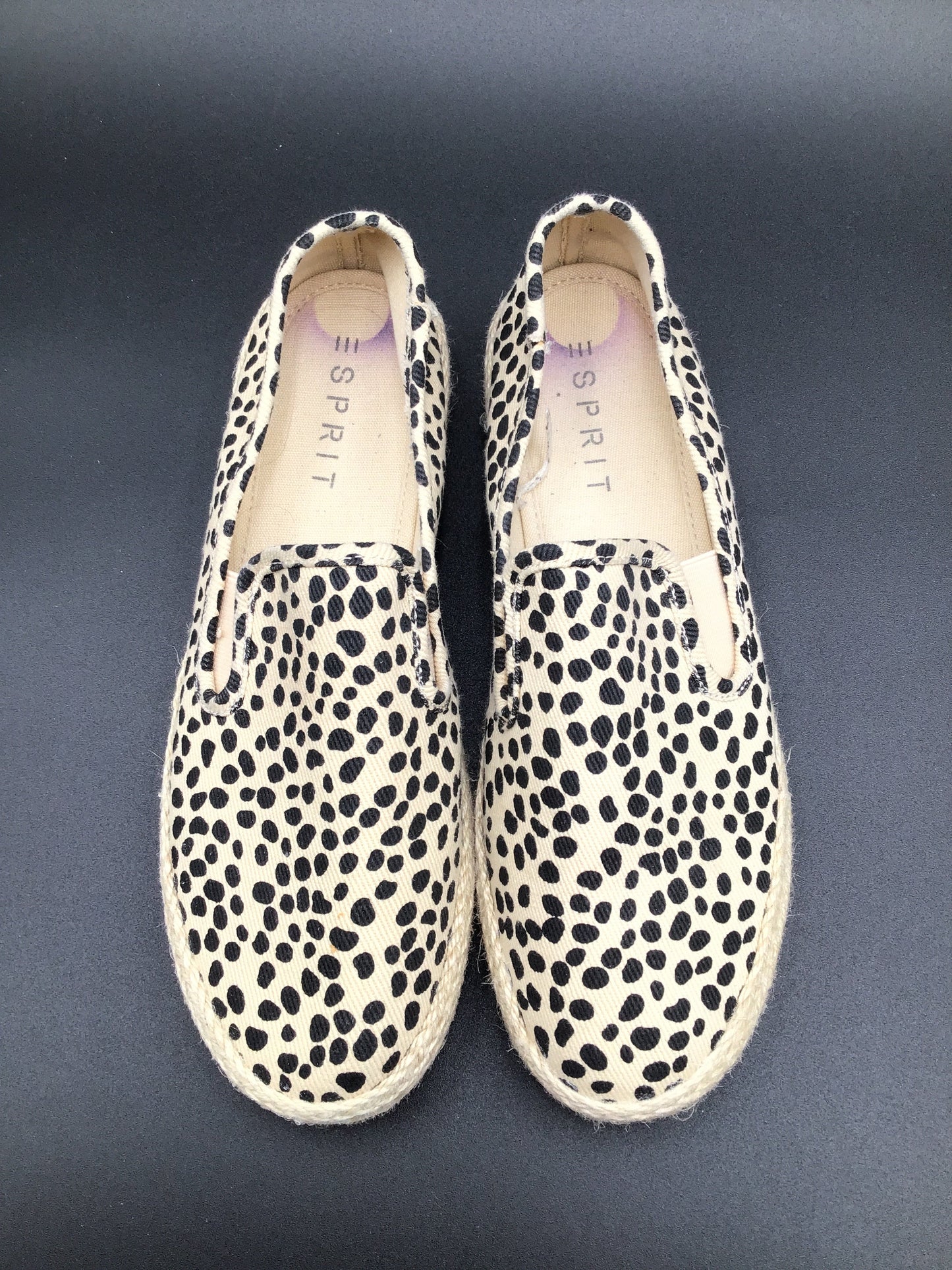Dots Shoes Flats Espadrille Esprit, Size 8.5