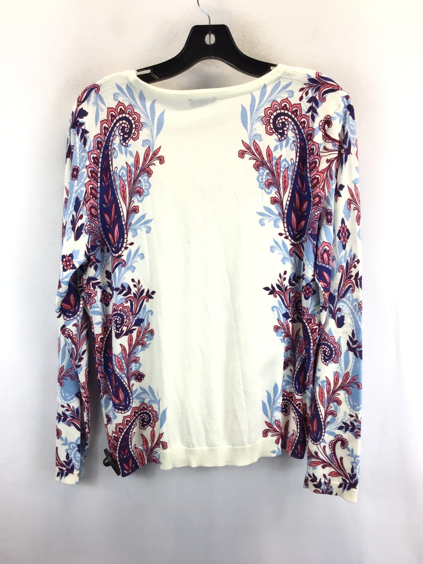 Paisley Print Cardigan Talbots, Size L