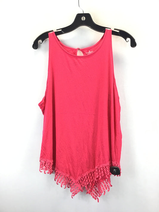 Pink Top Sleeveless New York And Co, Size L