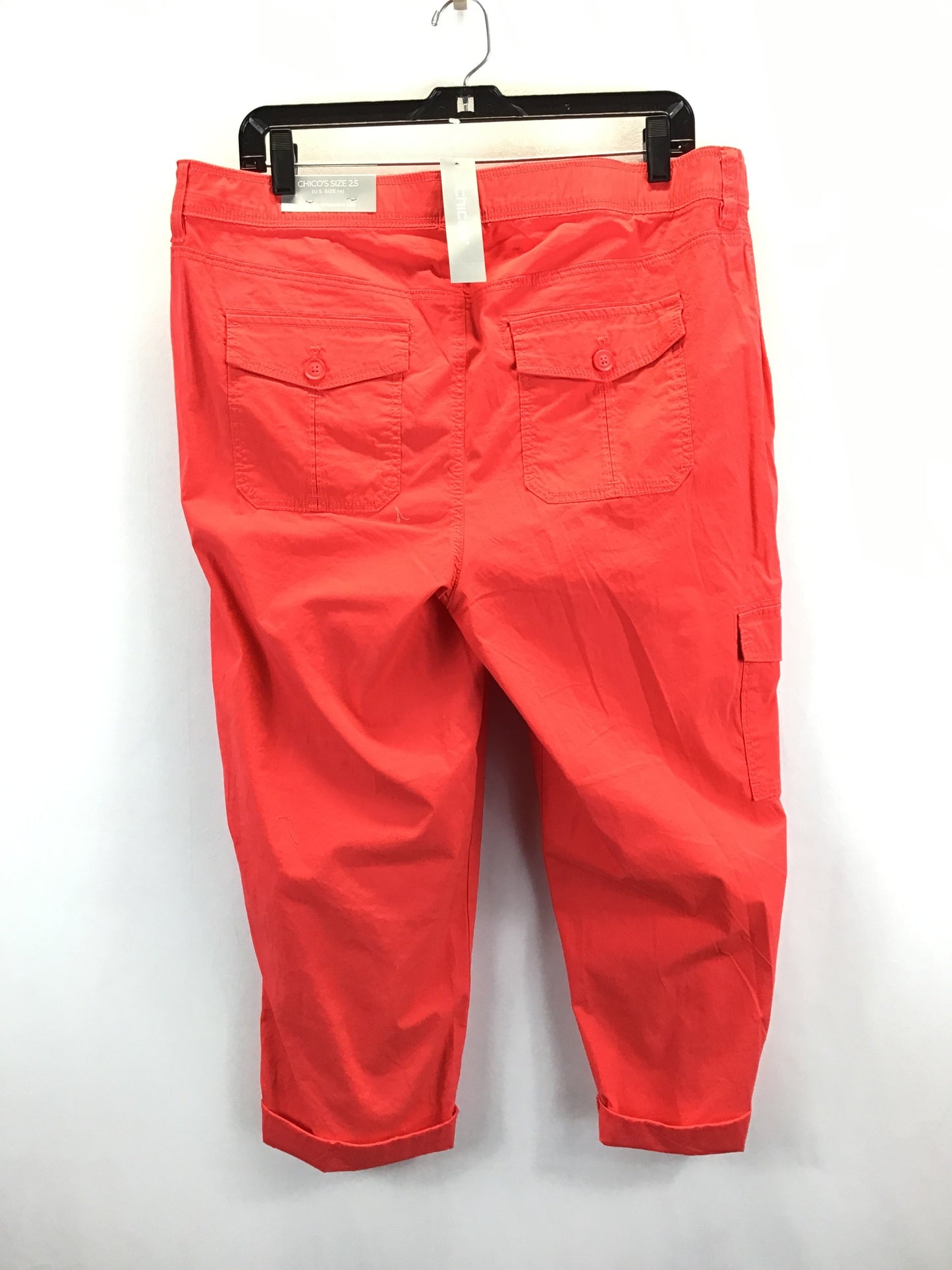 Orange Pants Cargo & Utility Chicos, Size 2.5