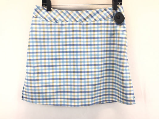 Skirt Midi By Adidas In Blue & White, Size: 8