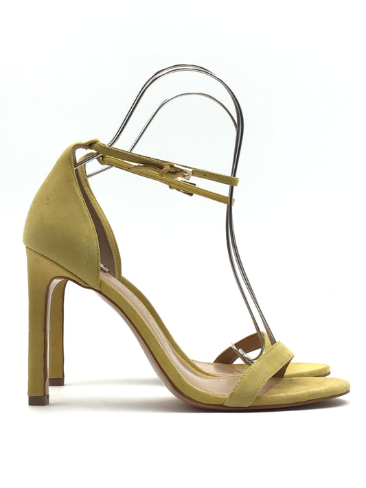 Yellow Sandals Heels Stiletto Banana Republic, Size 10