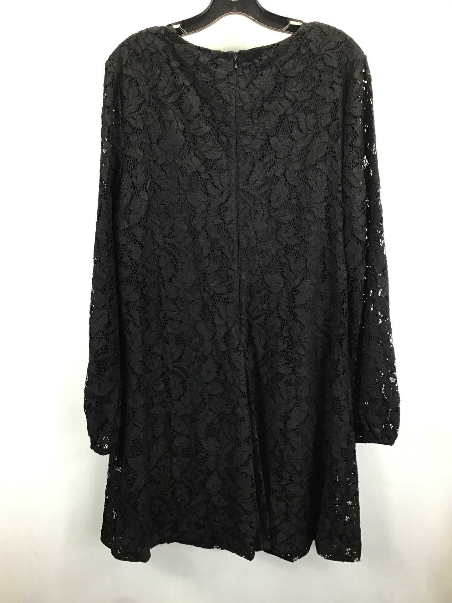 Black Dress Work Lauren By Ralph Lauren, Size 16