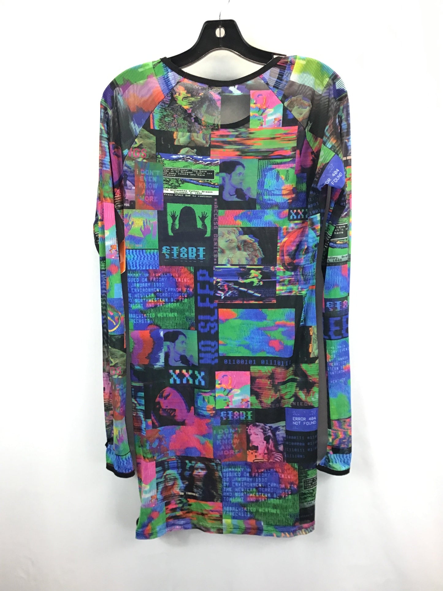 Multi-colored Dress Casual Midi Clothes Mentor, Size Xl