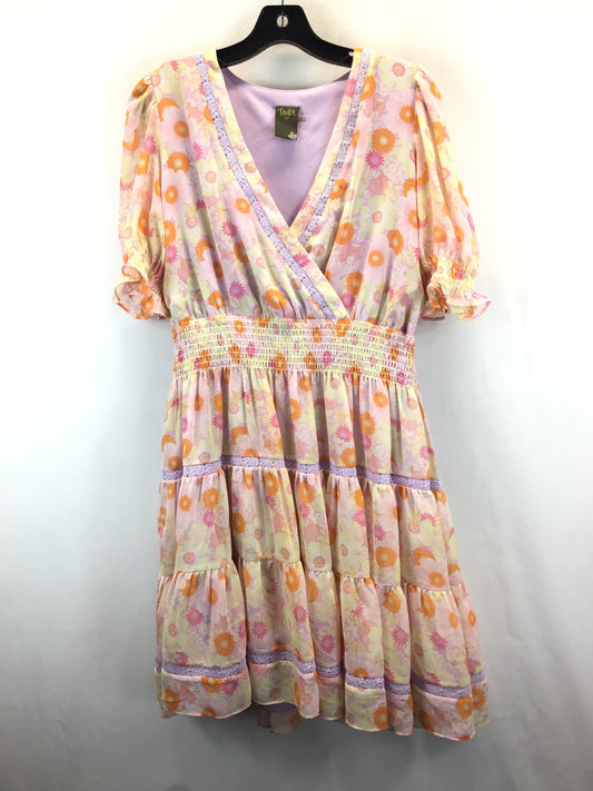 Floral Print Dress Casual Short Taylor, Size 12