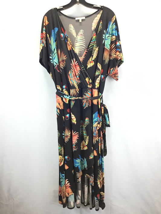 Tropical Print Dress Casual Maxi Gibson And Latimer, Size 3x