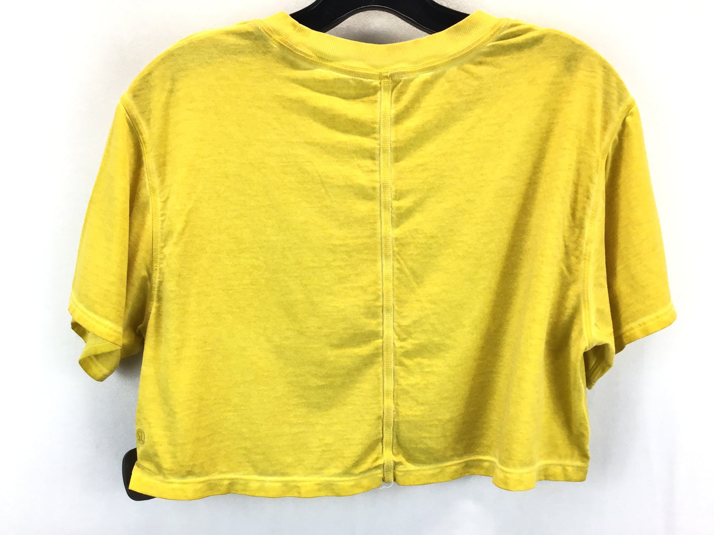 Yellow Athletic Top Short Sleeve Lululemon, Size 6