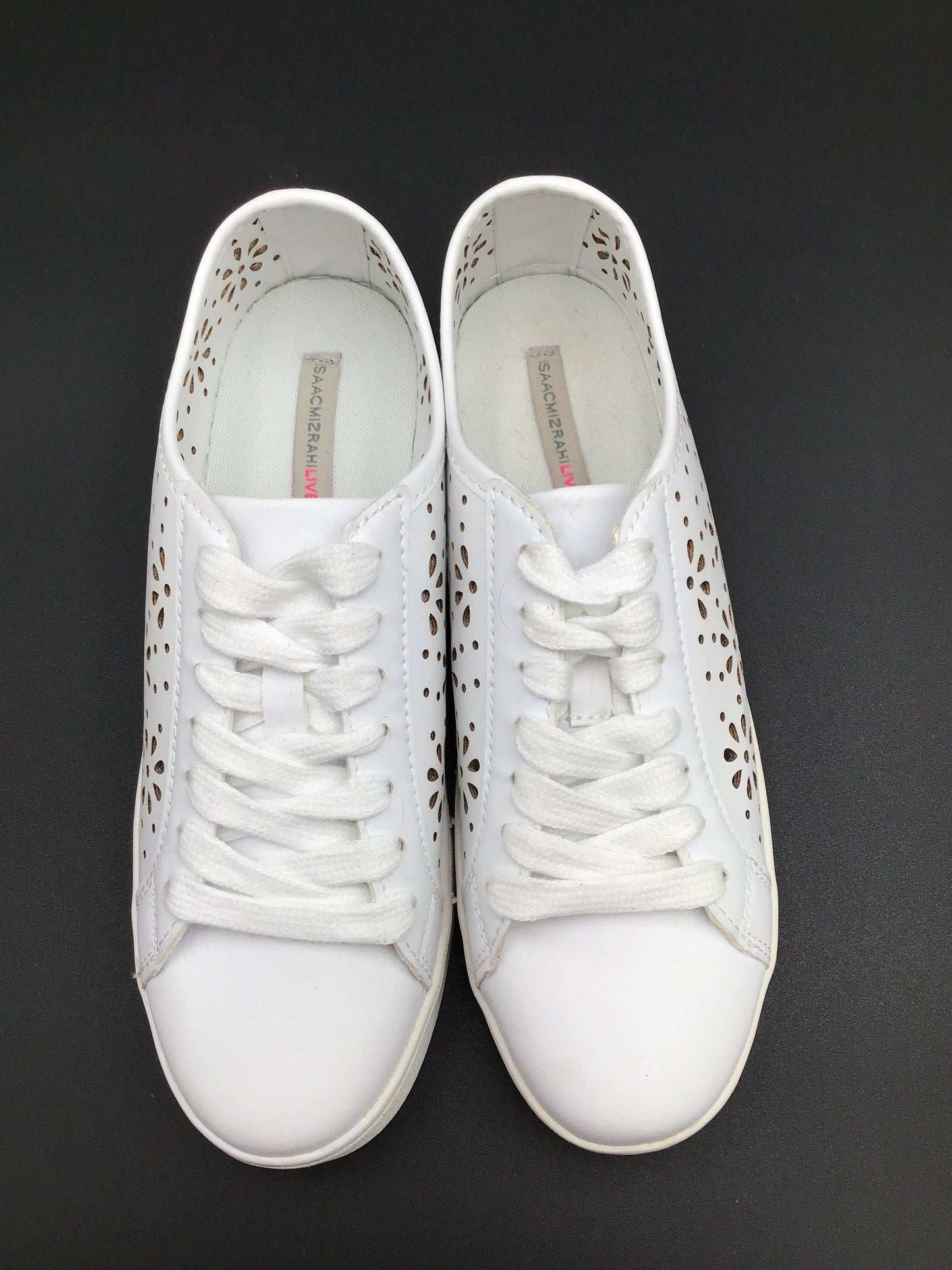 White Shoes Sneakers Isaac Mizrahi Live Qvc, Size 7.5