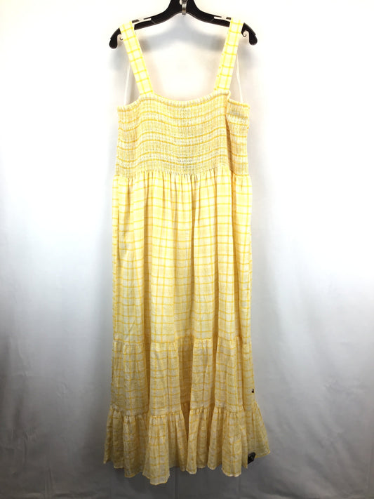 White & Yellow Dress Casual Maxi Tommy Hilfiger, Size 2x