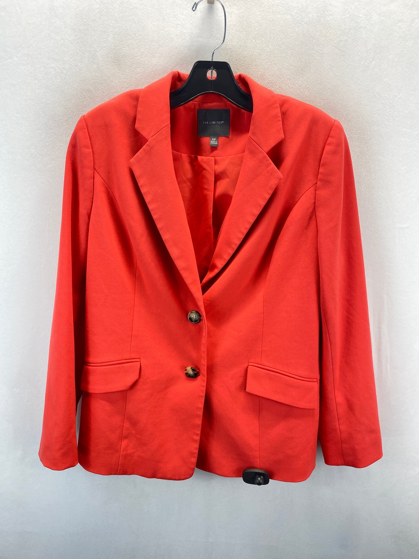 Blazer By Limited In Orange, Size: 10petite