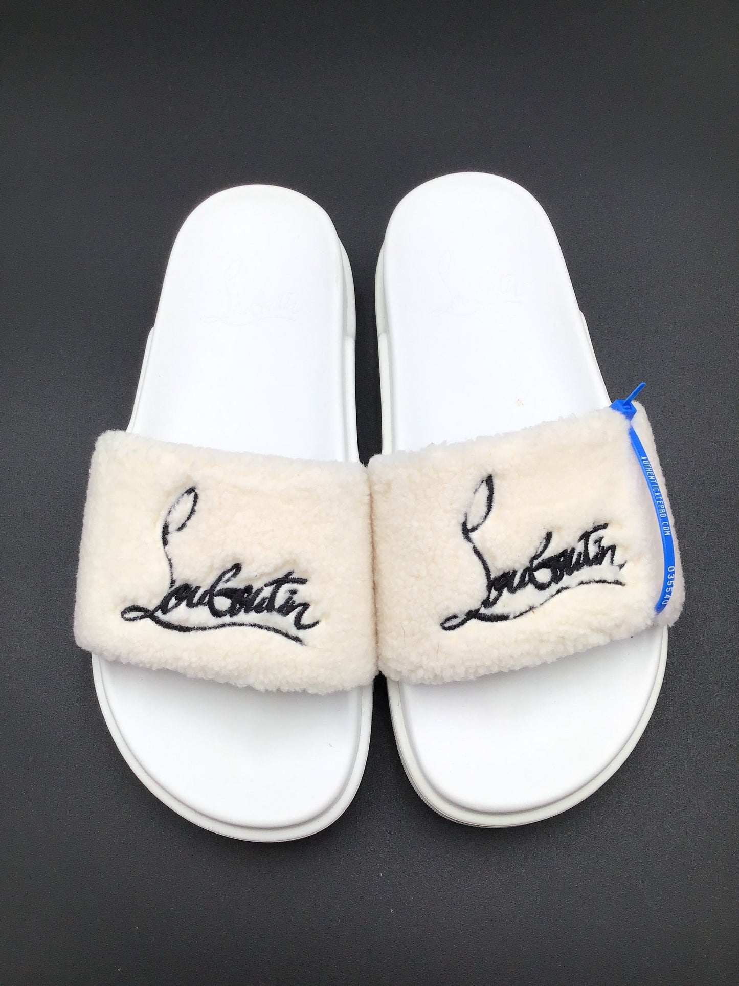 White Sandals Luxury Designer Christian Louboutin, Size 11