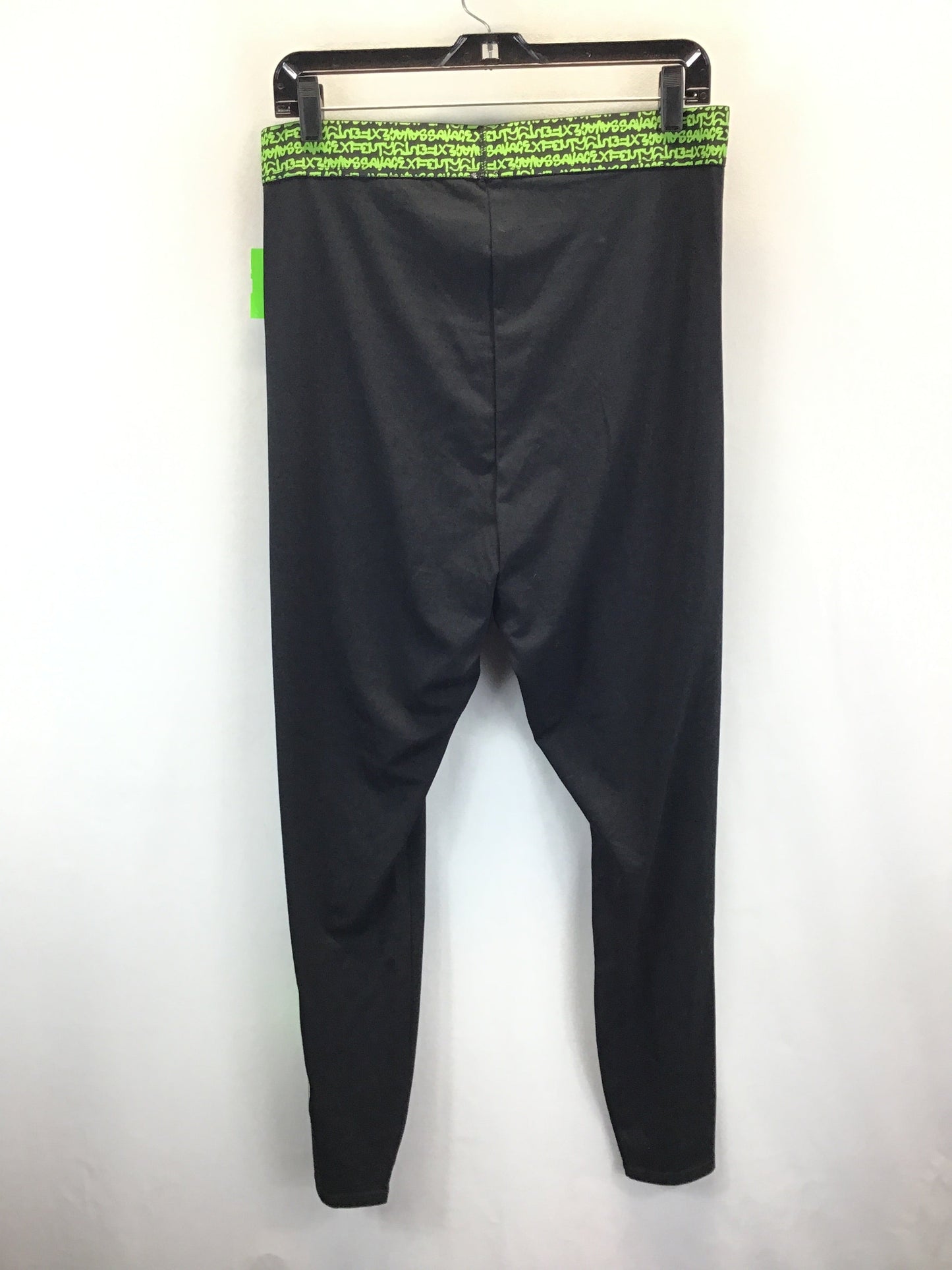 Black & Green Athletic Leggings Clothes Mentor, Size 2x