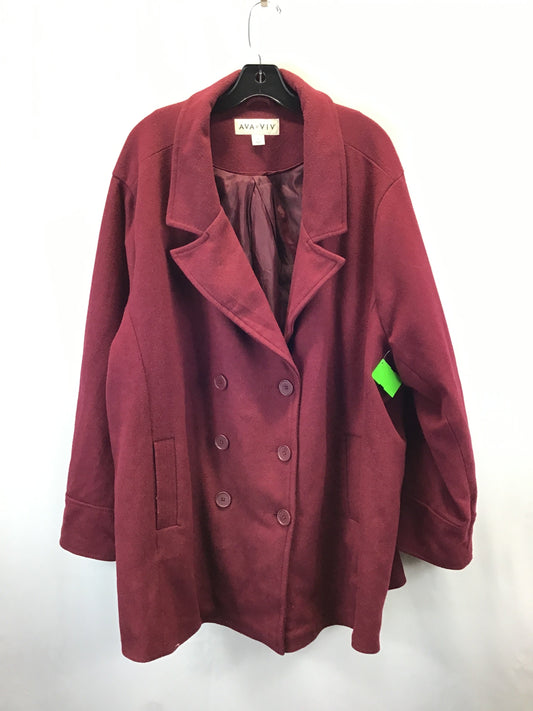 Coat Other By Ava & Viv In Red, Size: 4x