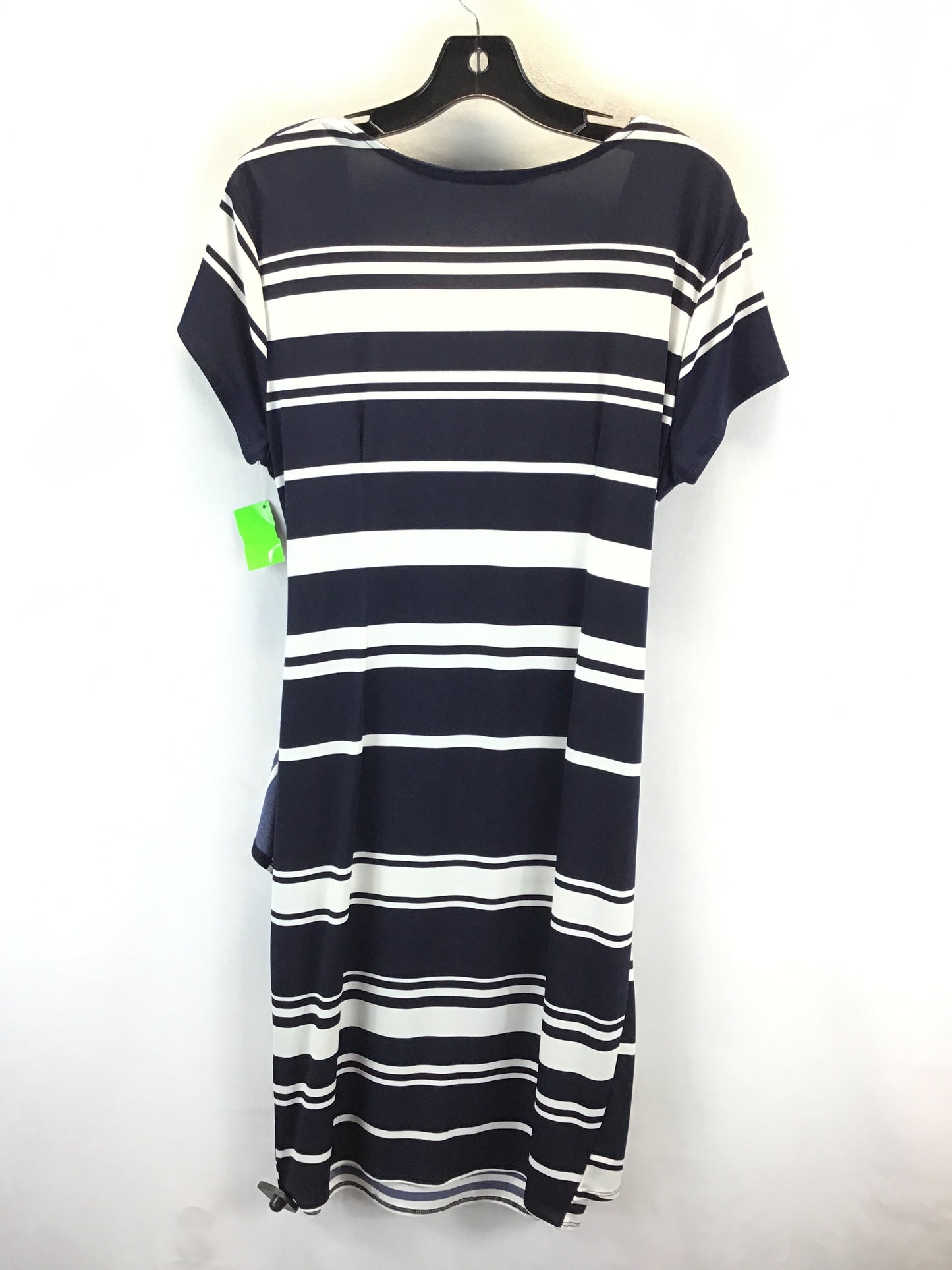 Dress Casual Midi By New York And Co In Blue & White, Size: L