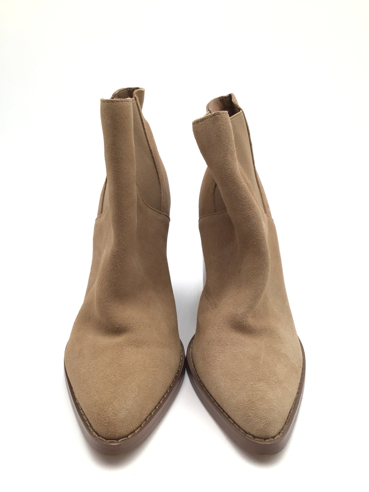 Boots Ankle Heels By Banana Republic In Beige, Size: 8.5