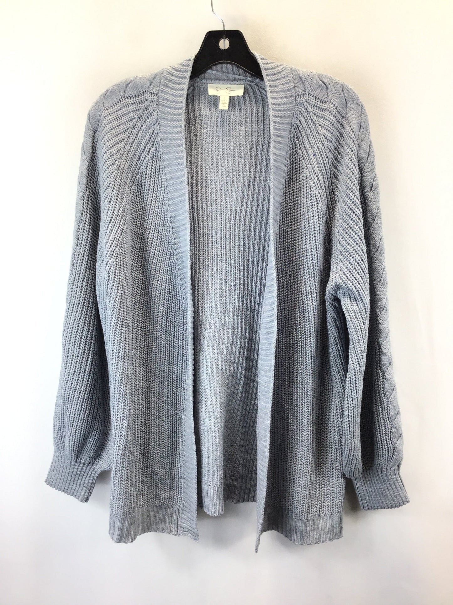 Sweater Cardigan By Jessica Simpson In Blue, Size: L