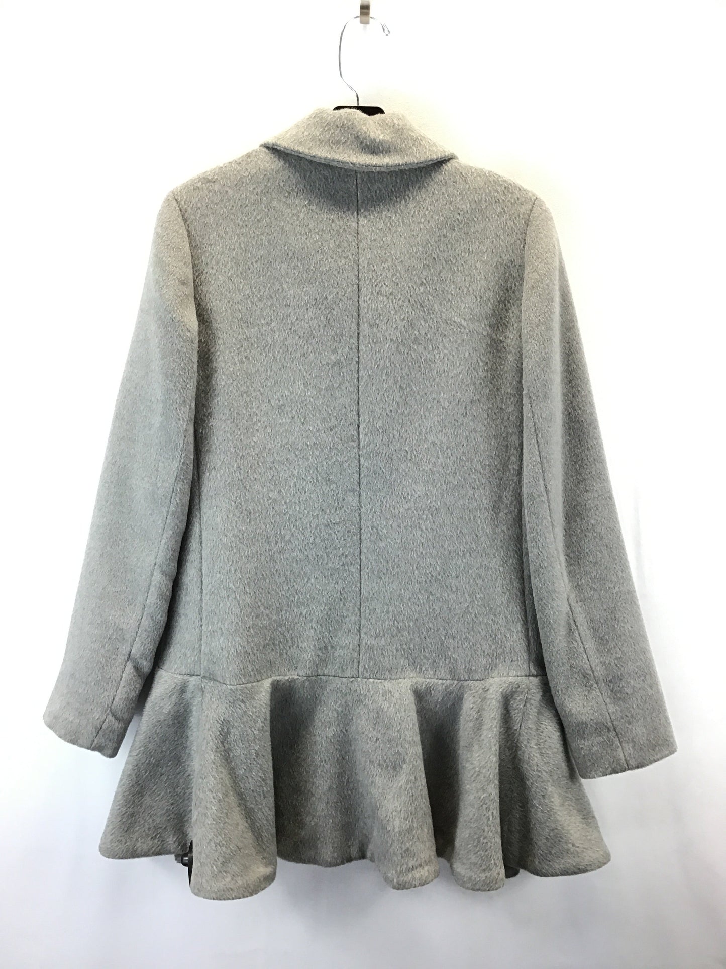 Coat Peacoat By Betsey Johnson In Grey, Size: Xs