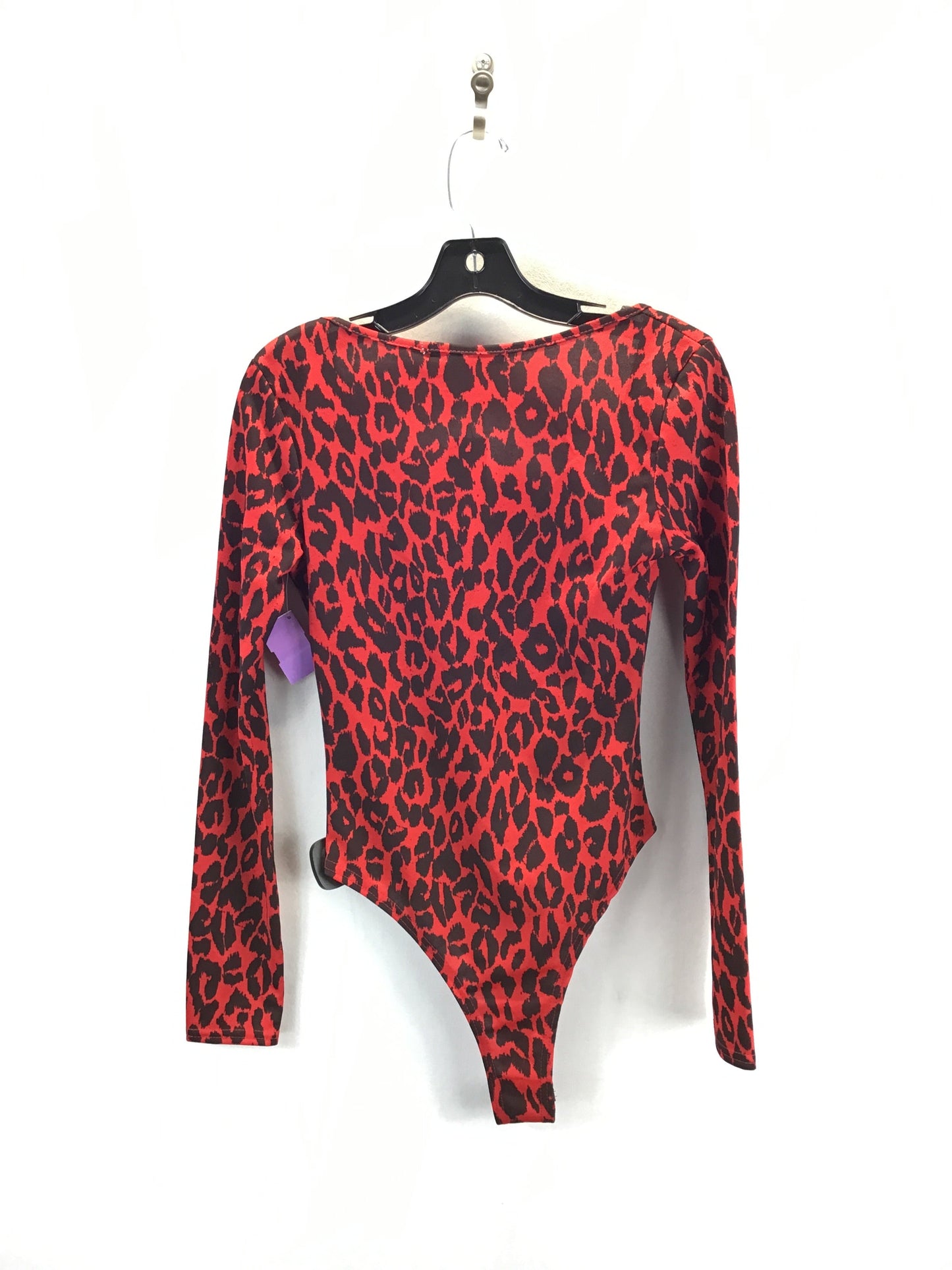 Bodysuit By Boohoo Boutique In Black & Red, Size: 6