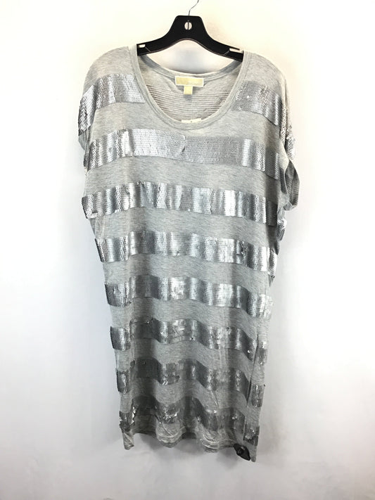 Tunic Short Sleeve By Michael By Michael Kors In Grey, Size: M