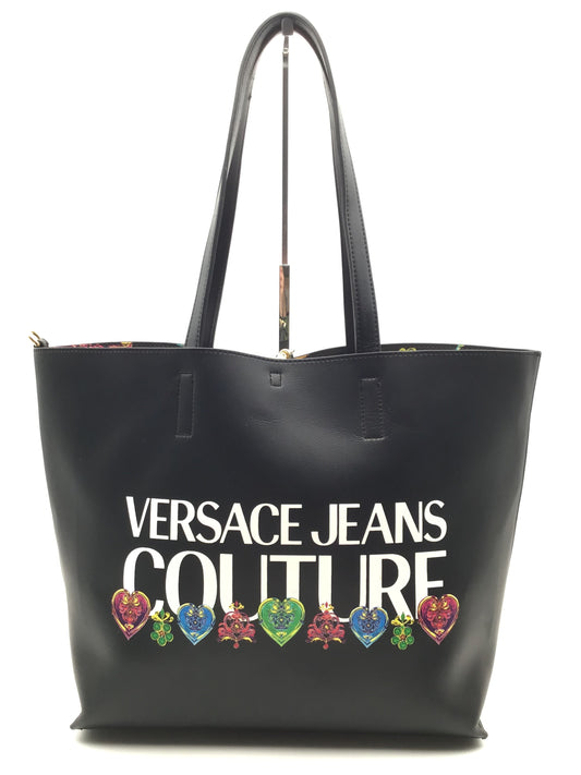 Tote Designer By Versace, Size: Large