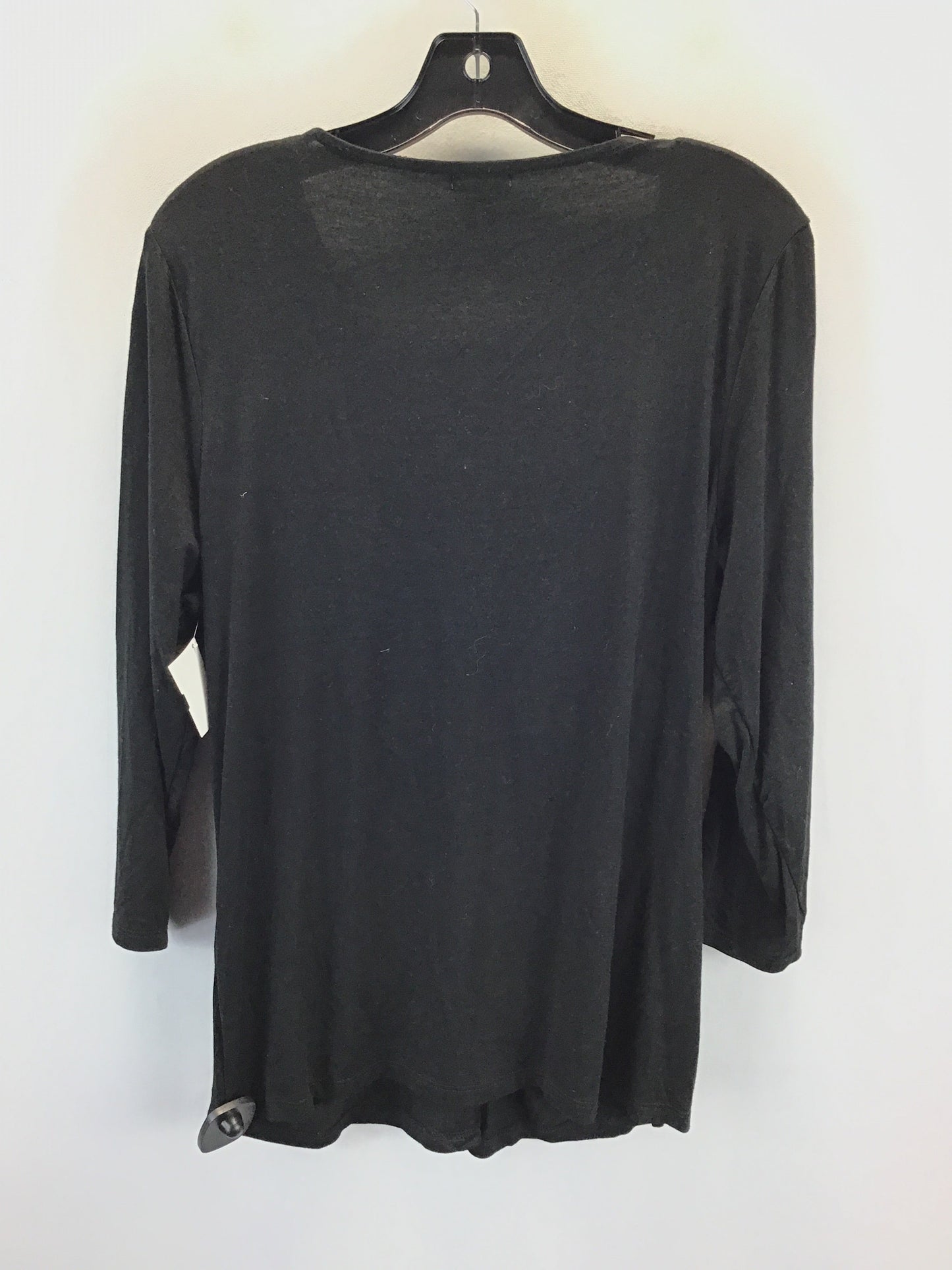 Top 3/4 Sleeve By Ann Taylor In Black, Size: Xl