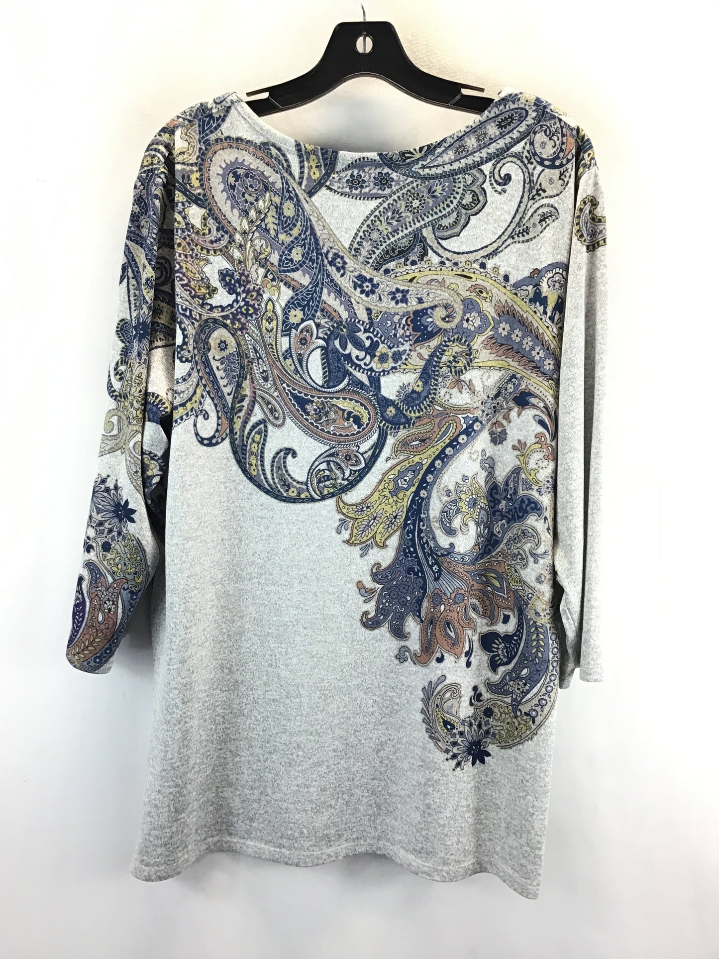 Top 3/4 Sleeve By Christopher And Banks In Paisley Print, Size: Xl