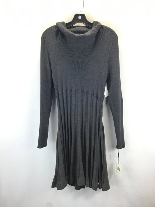 Dress Sweater By Calvin Klein In Grey, Size: L