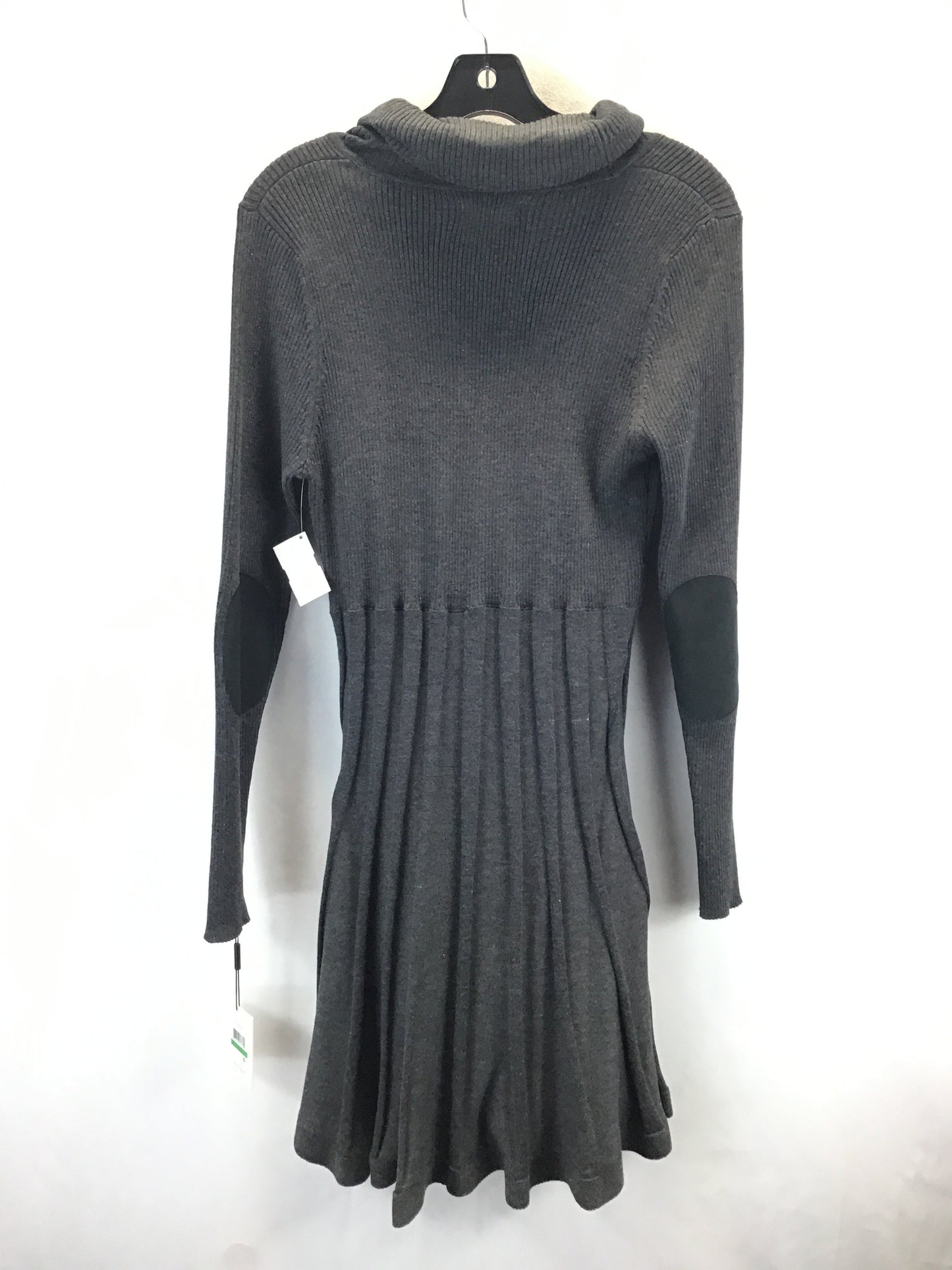 Dress Sweater By Calvin Klein In Grey, Size: L