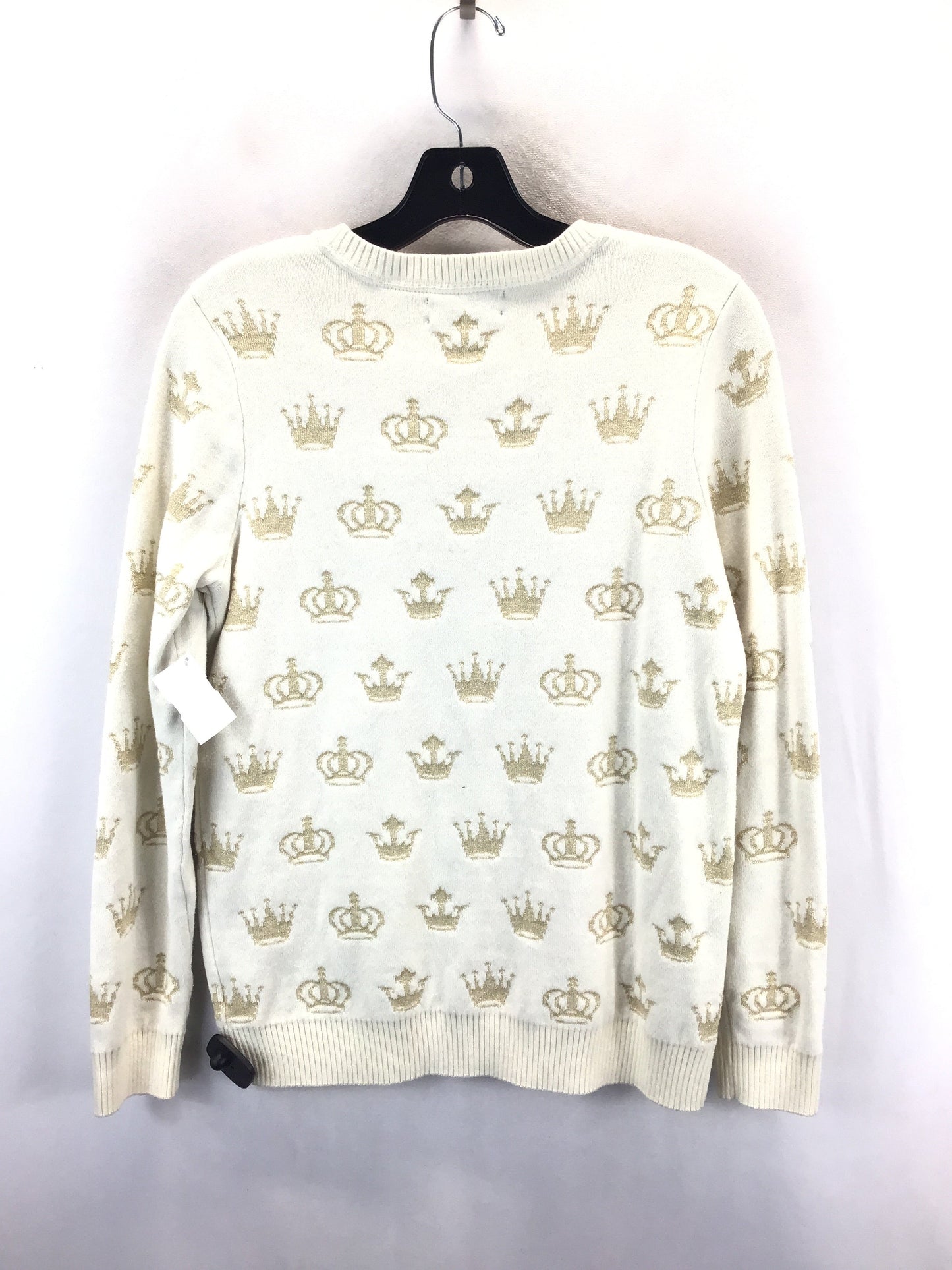 Sweater By Charter Club In Gold & White, Size: S