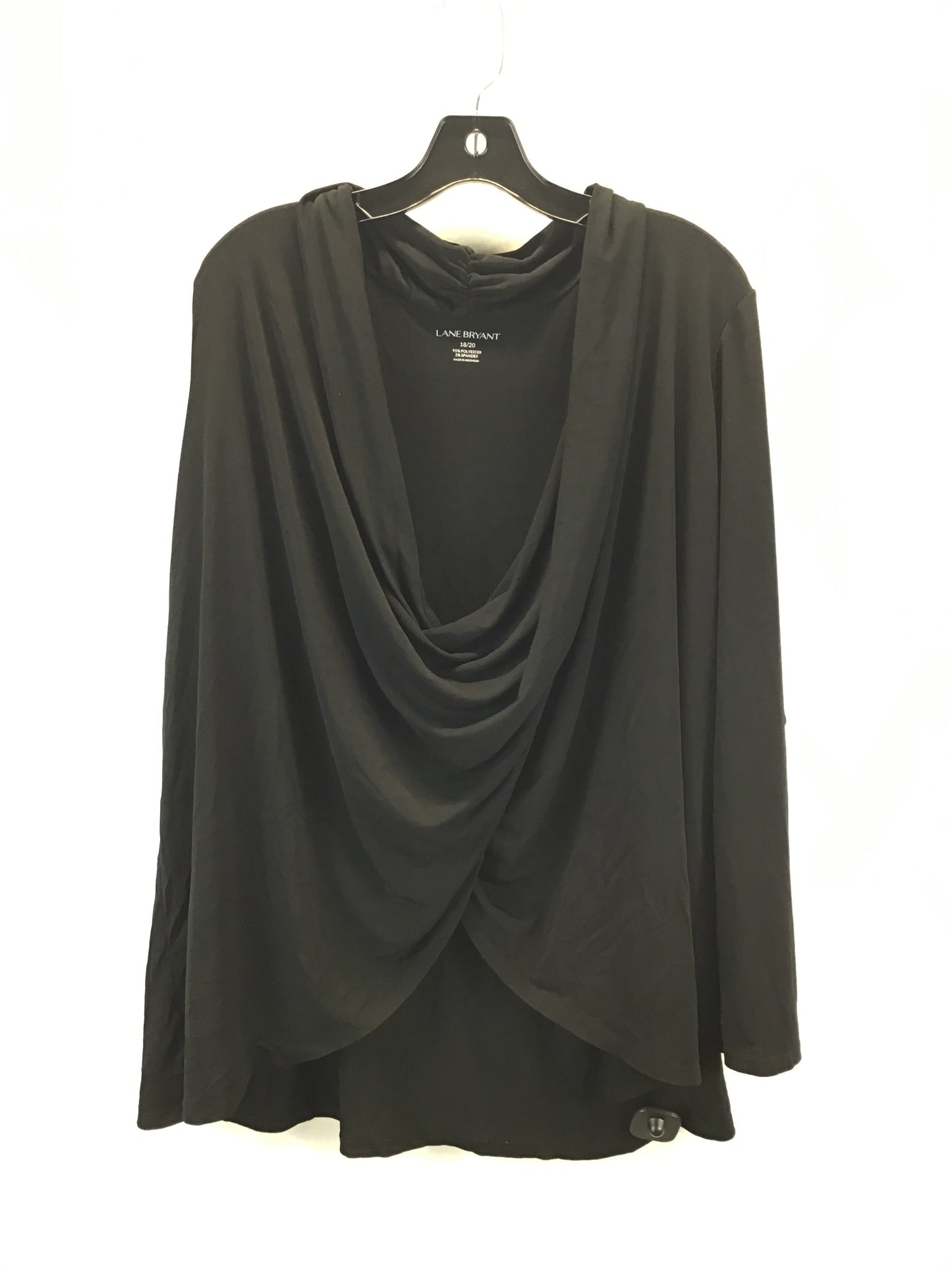 Blouse Long Sleeve By Lane Bryant In Black, Size: 1x