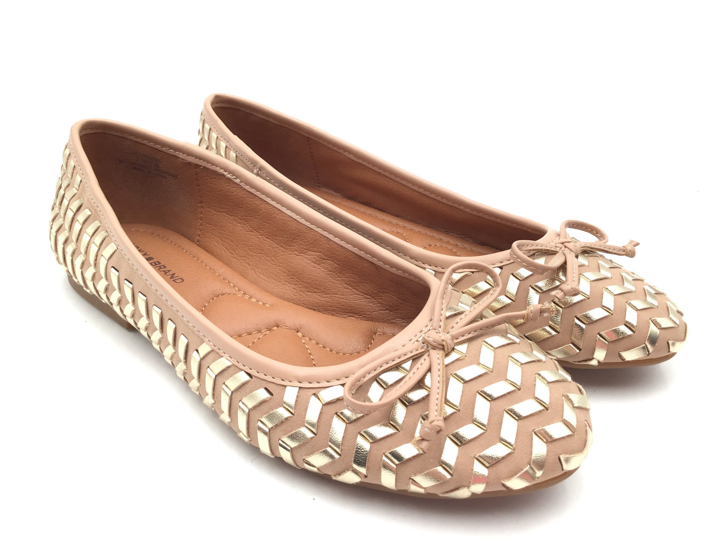 Shoes Flats By Lucky Brand In Gold & Tan, Size: 7.5