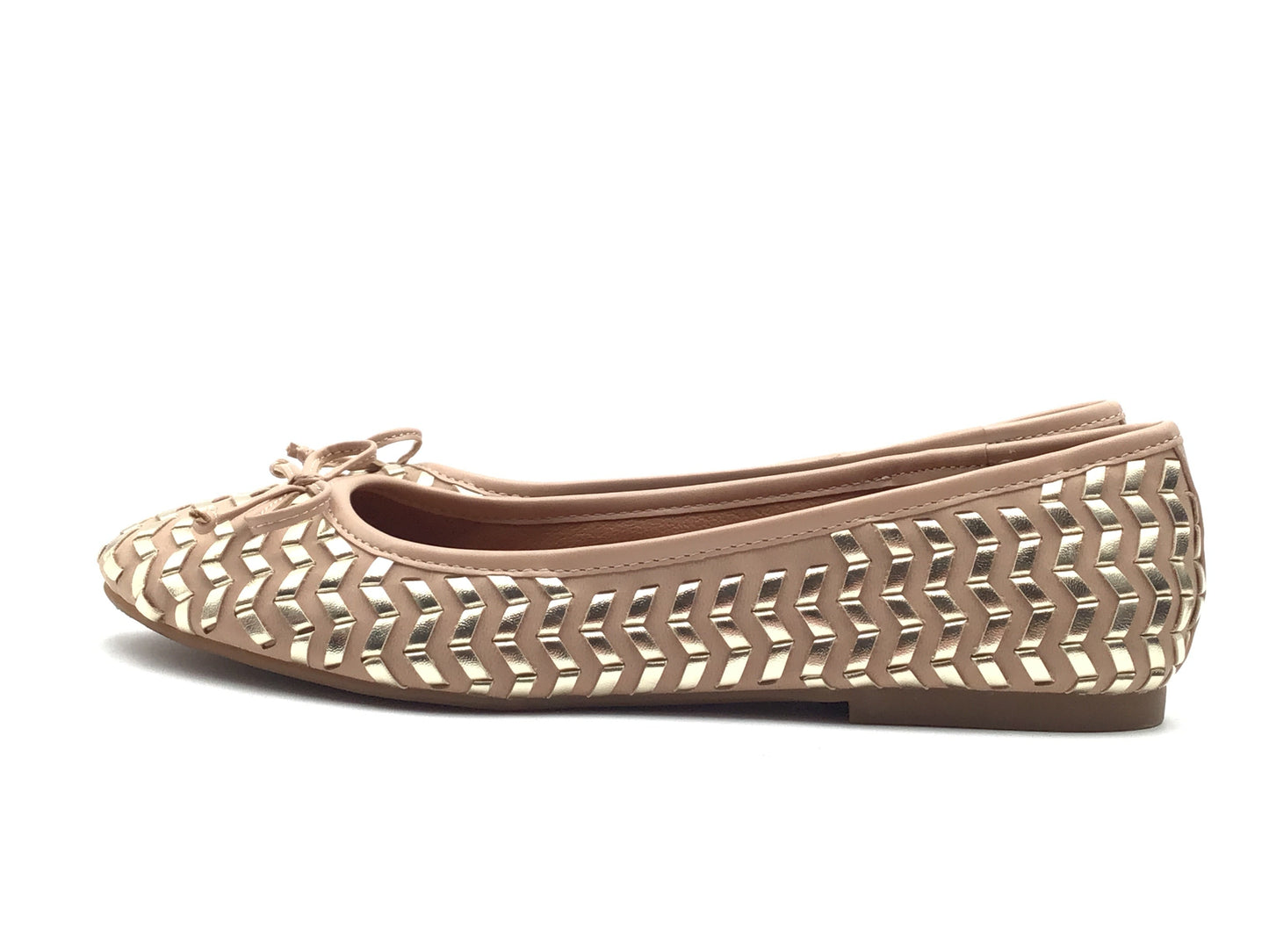 Shoes Flats By Lucky Brand In Gold & Tan, Size: 7.5