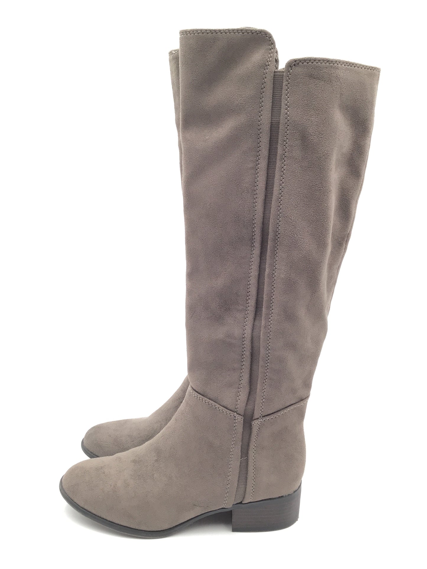 Boots Knee Heels By Merona In Grey, Size: 7.5