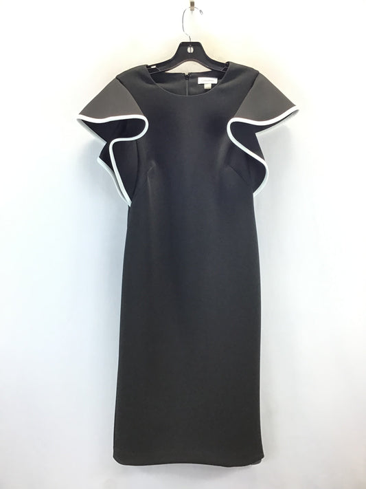 Dress Work By Calvin Klein In Black & White, Size: 8