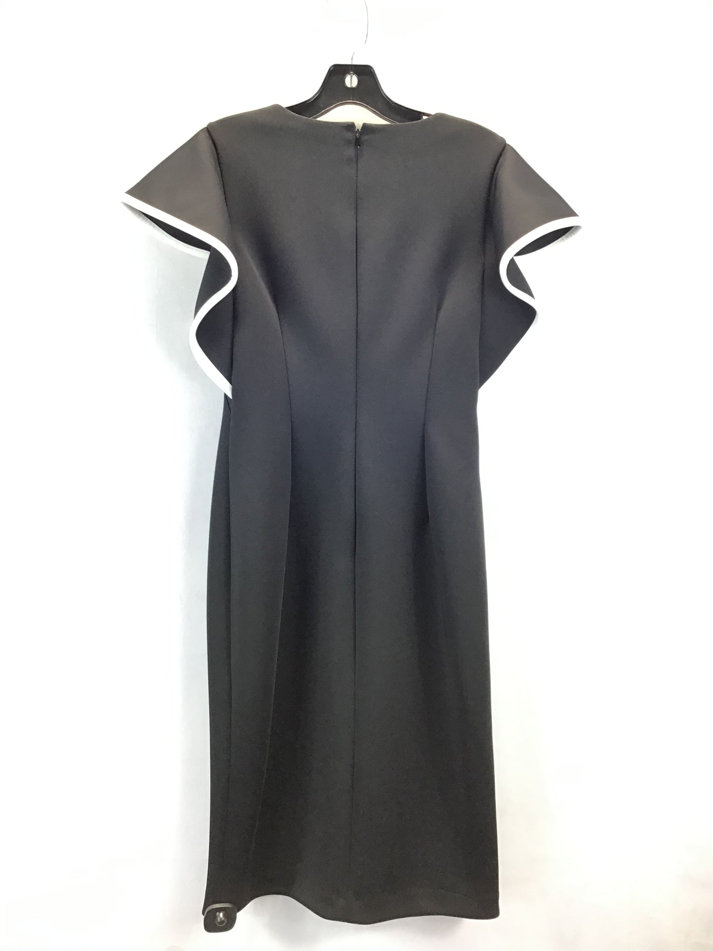 Dress Work By Calvin Klein In Black & White, Size: 8