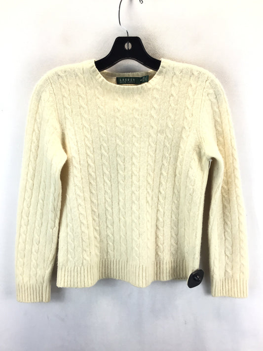 Sweater Cashmere By Lauren By Ralph Lauren In Cream, Size: Sp