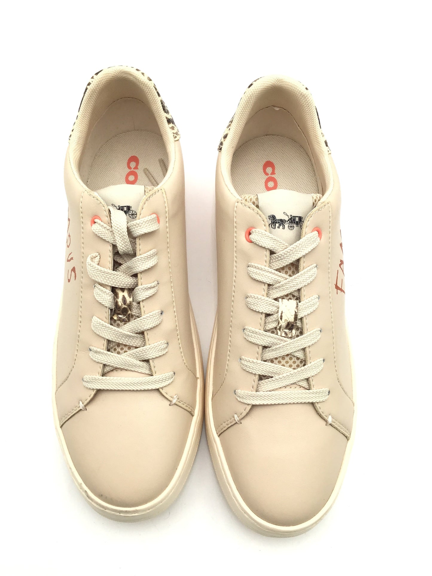 Shoes Designer By Coach In Beige, Size: 10