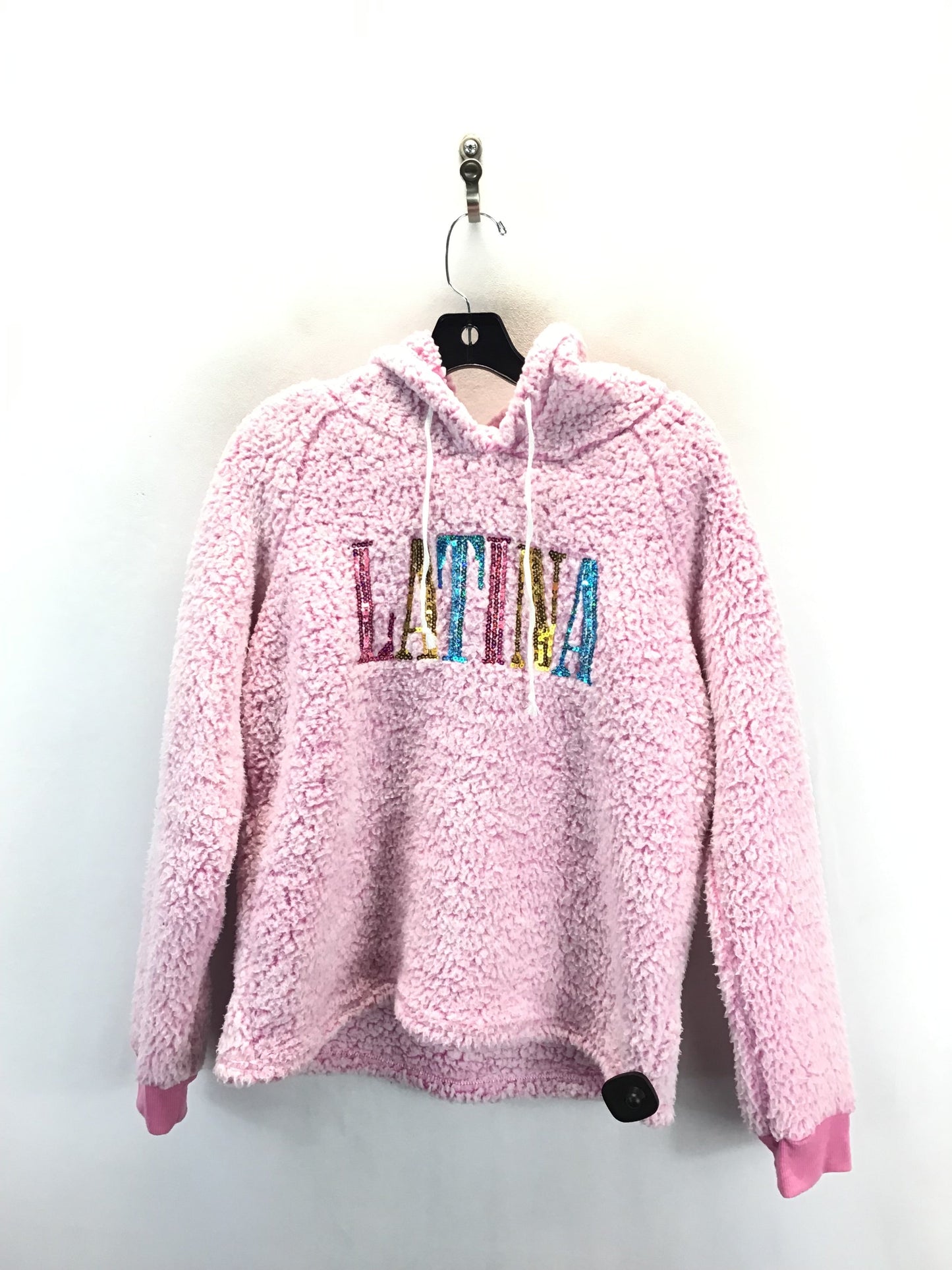 Sweatshirt Hoodie By Clothes Mentor In Pink, Size: M