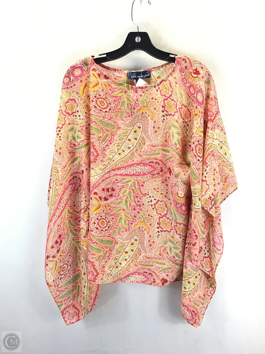 Top Short Sleeve By Susan Graver In Paisley Print, Size: S