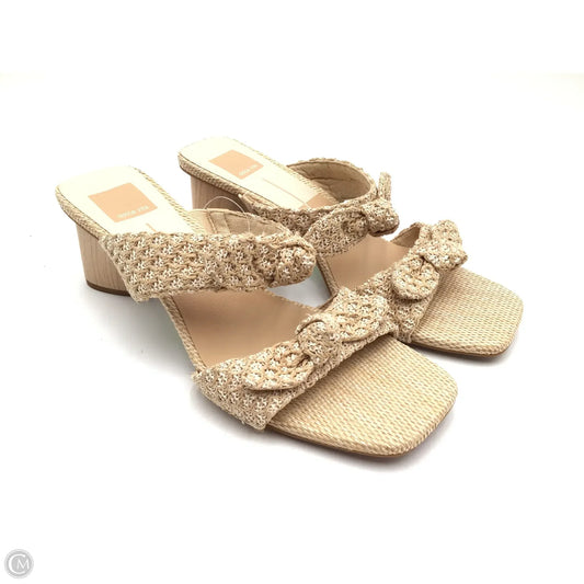 Sandals Heels Block By Dolce Vita In Tan, Size: 9.5