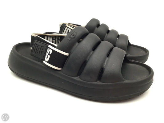 Sandals Designer By Ugg In Black, Size: 8