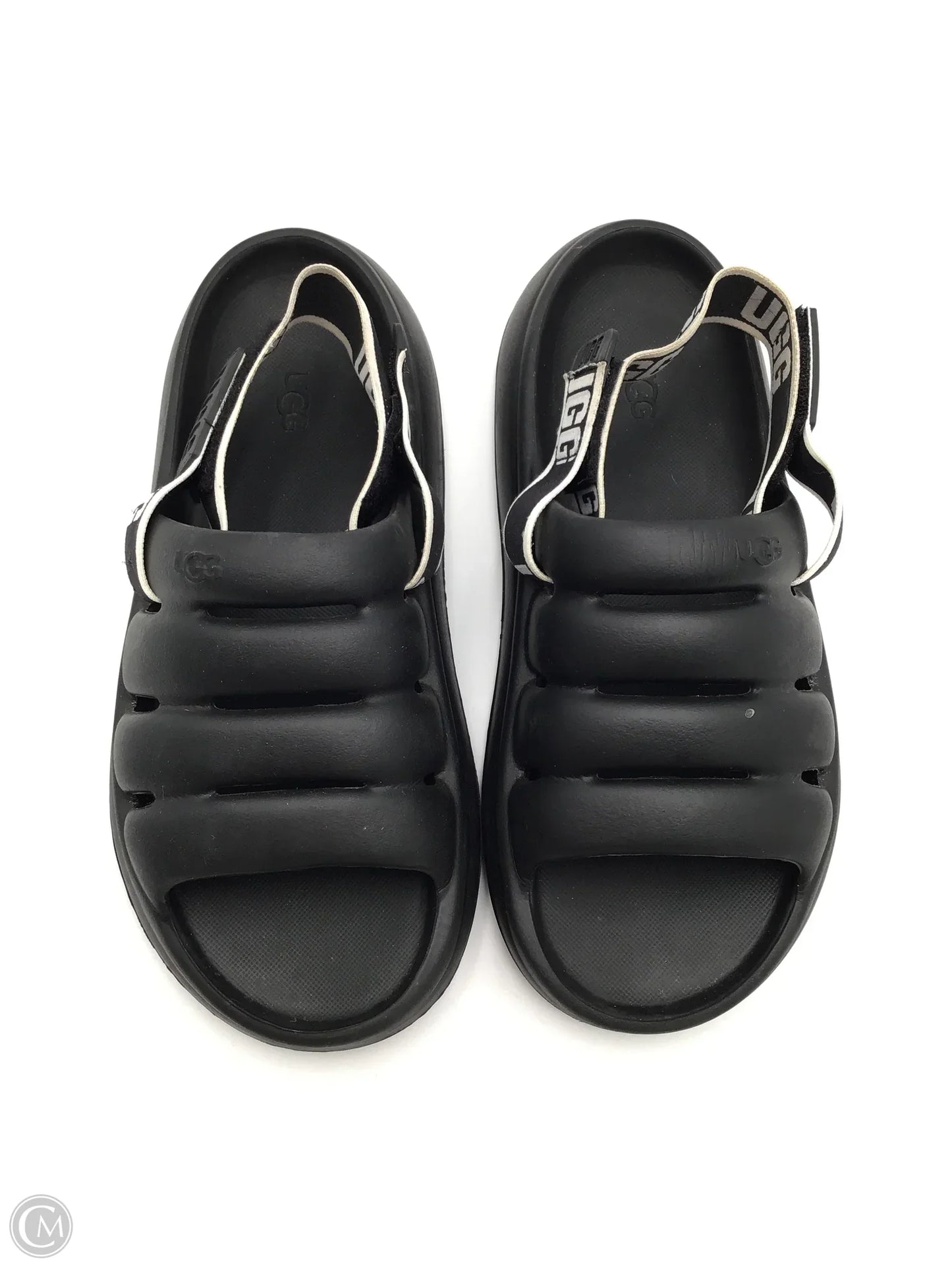 Sandals Designer By Ugg In Black, Size: 8