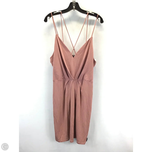 Dress Casual Short By Charlotte Russe In Pink, Size: 1x