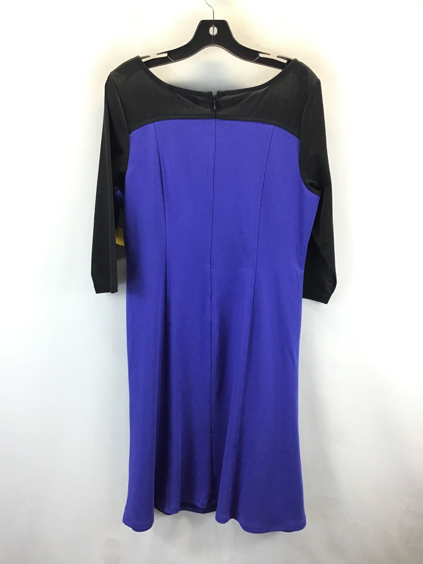 Dress Work By Clothes Mentor In Blue Black, Size: M